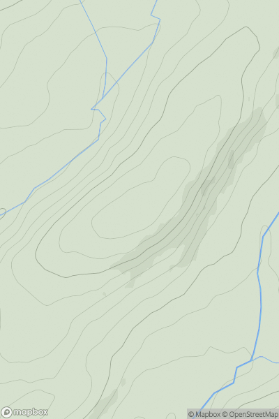 Thumbnail image for Pen-y-banc [South-West Wales] [SN571265] showing contour plot for surrounding peak